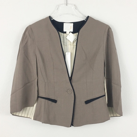 NWT Line & Dot Tan Black Cape Blazer size Small - Picture 1 of 4